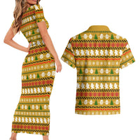 The Only Gift You Need Christmas Couples Matching Short Sleeve Bodycon Dress and Hawaiian Shirt Xmas Holiday Patterns - Wonder Print Shop