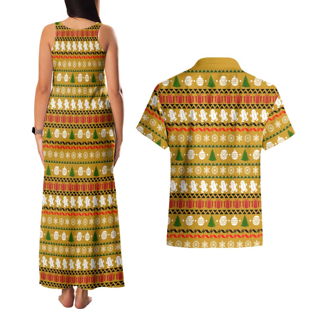 The Only Gift You Need Christmas Couples Matching Tank Maxi Dress and Hawaiian Shirt Xmas Holiday Patterns - Wonder Print Shop