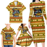 The Only Gift You Need Christmas Family Matching Long Sleeve Bodycon Dress and Hawaiian Shirt Xmas Holiday Patterns - Wonder Print Shop