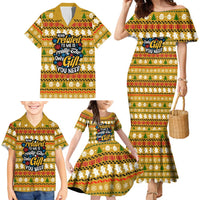 The Only Gift You Need Christmas Family Matching Mermaid Dress and Hawaiian Shirt Xmas Holiday Patterns - Wonder Print Shop