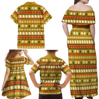 The Only Gift You Need Christmas Family Matching Off Shoulder Maxi Dress and Hawaiian Shirt Xmas Holiday Patterns - Wonder Print Shop