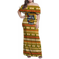 The Only Gift You Need Christmas Family Matching Off Shoulder Maxi Dress and Hawaiian Shirt Xmas Holiday Patterns - Wonder Print Shop