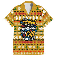 The Only Gift You Need Christmas Family Matching Off Shoulder Short Dress and Hawaiian Shirt Xmas Holiday Patterns - Wonder Print Shop
