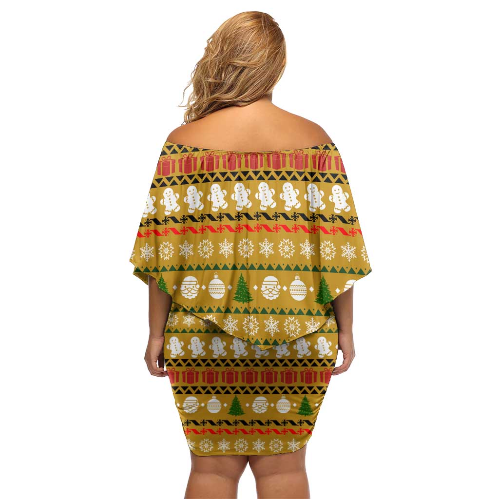 The Only Gift You Need Christmas Family Matching Off Shoulder Short Dress and Hawaiian Shirt Xmas Holiday Patterns - Wonder Print Shop