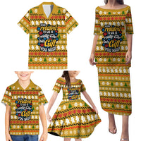 The Only Gift You Need Christmas Family Matching Puletasi and Hawaiian Shirt Xmas Holiday Patterns - Wonder Print Shop