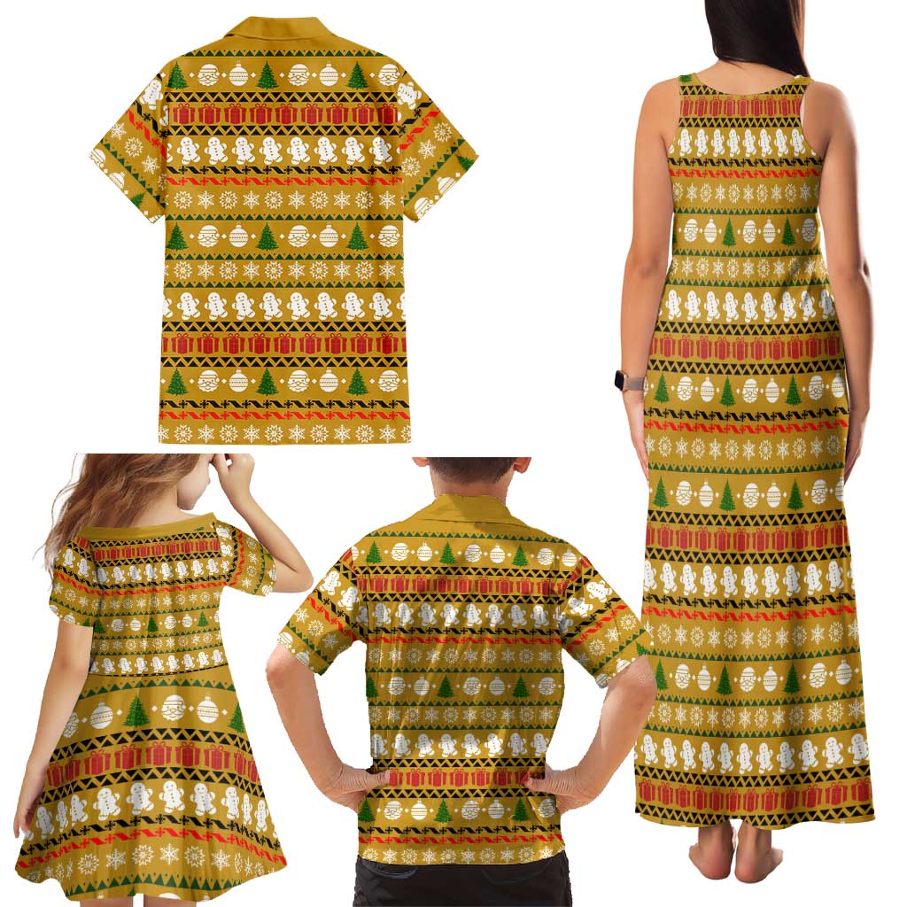 The Only Gift You Need Christmas Family Matching Tank Maxi Dress and Hawaiian Shirt Xmas Holiday Patterns - Wonder Print Shop