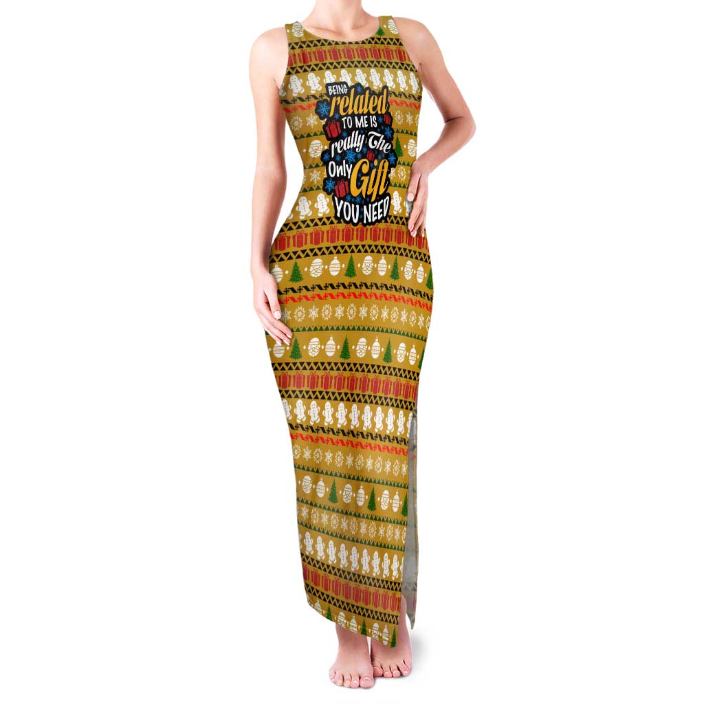 The Only Gift You Need Christmas Family Matching Tank Maxi Dress and Hawaiian Shirt Xmas Holiday Patterns - Wonder Print Shop