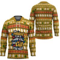 The Only Gift You Need Christmas Hockey Jersey Xmas Holiday Patterns - Wonder Print Shop