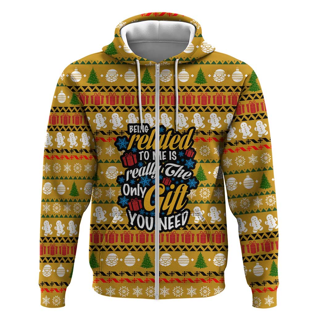 The Only Gift You Need Christmas Hoodie Xmas Holiday Patterns - Wonder Print Shop