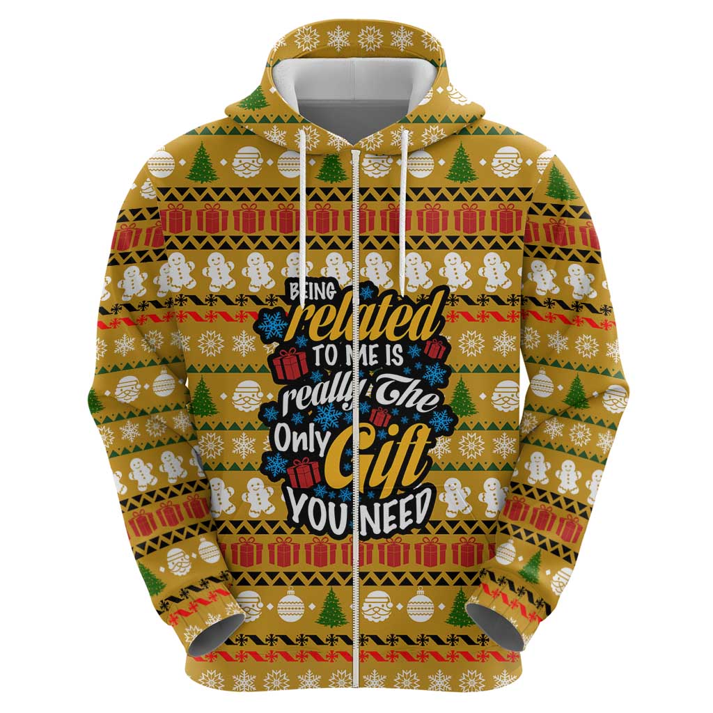 The Only Gift You Need Christmas Hoodie Xmas Holiday Patterns - Wonder Print Shop