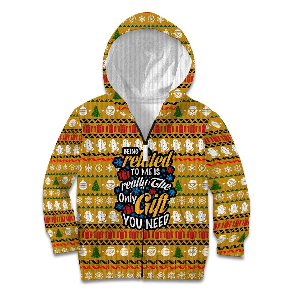 The Only Gift You Need Christmas Kid Hoodie Xmas Holiday Patterns - Wonder Print Shop