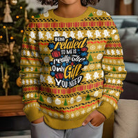 The Only Gift You Need Christmas Kid Ugly Christmas Sweater Xmas Holiday Patterns - Wonder Print Shop