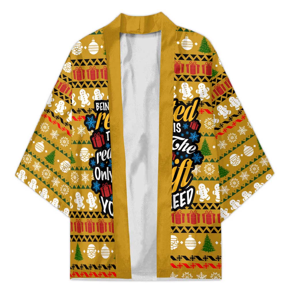 The Only Gift You Need Christmas Kimono Xmas Holiday Patterns - undefined