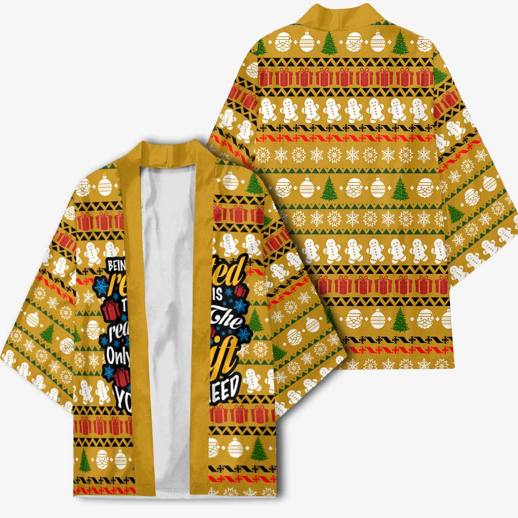 The Only Gift You Need Christmas Kimono Xmas Holiday Patterns - undefined