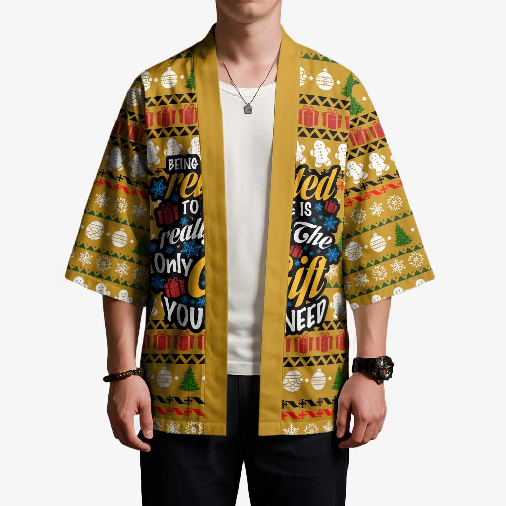 The Only Gift You Need Christmas Kimono Xmas Holiday Patterns - undefined