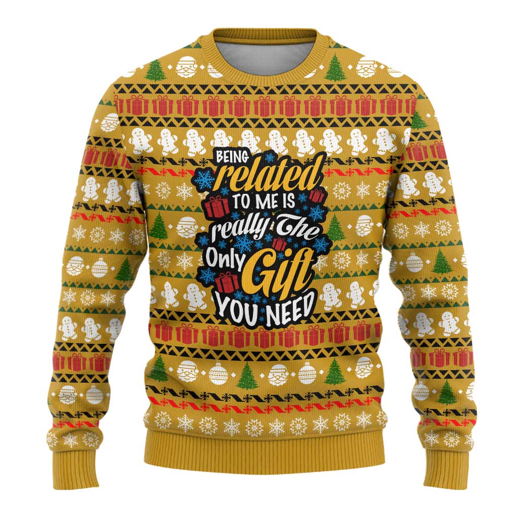 The Only Gift You Need Christmas Ugly Christmas Sweater Xmas Holiday Patterns - Wonder Print Shop