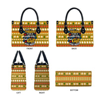The Only Gift You Need Christmas Leather Bag Xmas Holiday Patterns - Wonder Print Shop
