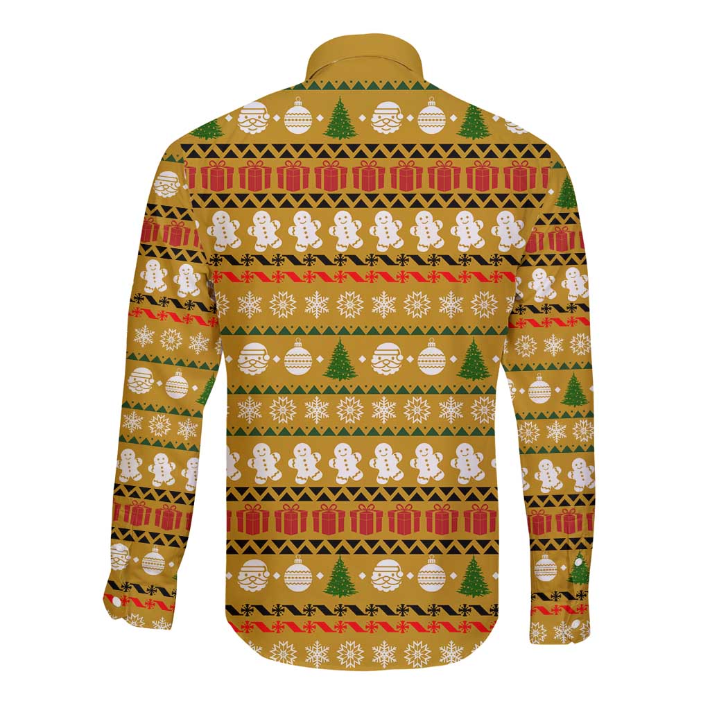 The Only Gift You Need Christmas Long Sleeve Button Shirt Xmas Holiday Patterns - Wonder Print Shop