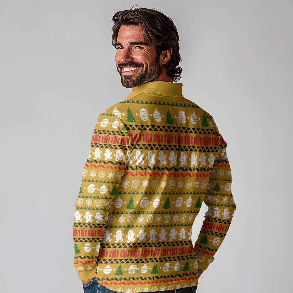The Only Gift You Need Christmas Long Sleeve Polo Shirt Xmas Holiday Patterns - Wonder Print Shop