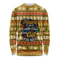 The Only Gift You Need Christmas Long Sleeve Shirt Xmas Holiday Patterns - Wonder Print Shop