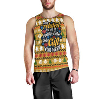 The Only Gift You Need Christmas Men Tank Top Xmas Holiday Patterns - Wonder Print Shop