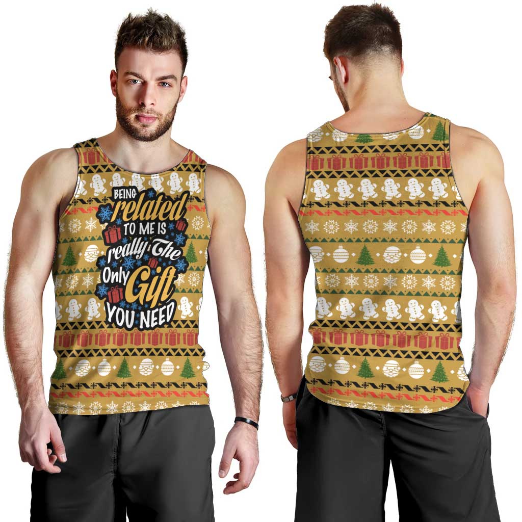 The Only Gift You Need Christmas Men Tank Top Xmas Holiday Patterns - Wonder Print Shop