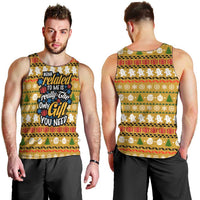 The Only Gift You Need Christmas Men Tank Top Xmas Holiday Patterns - Wonder Print Shop