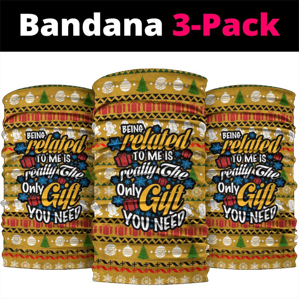 The Only Gift You Need Christmas Neck Gaiter Xmas Holiday Patterns - Wonder Print Shop