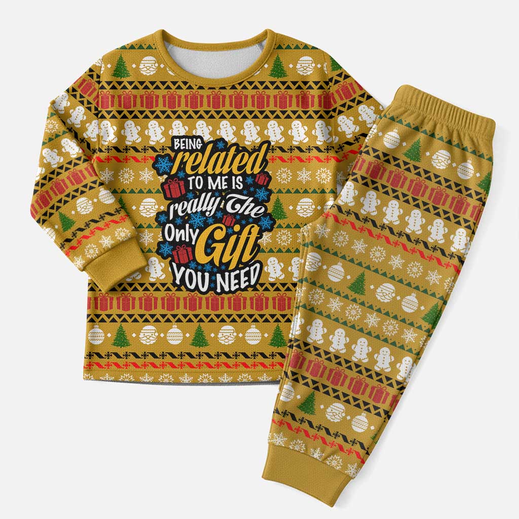 The Only Gift You Need Christmas Pajama Set Xmas Holiday Patterns - Wonder Print Shop