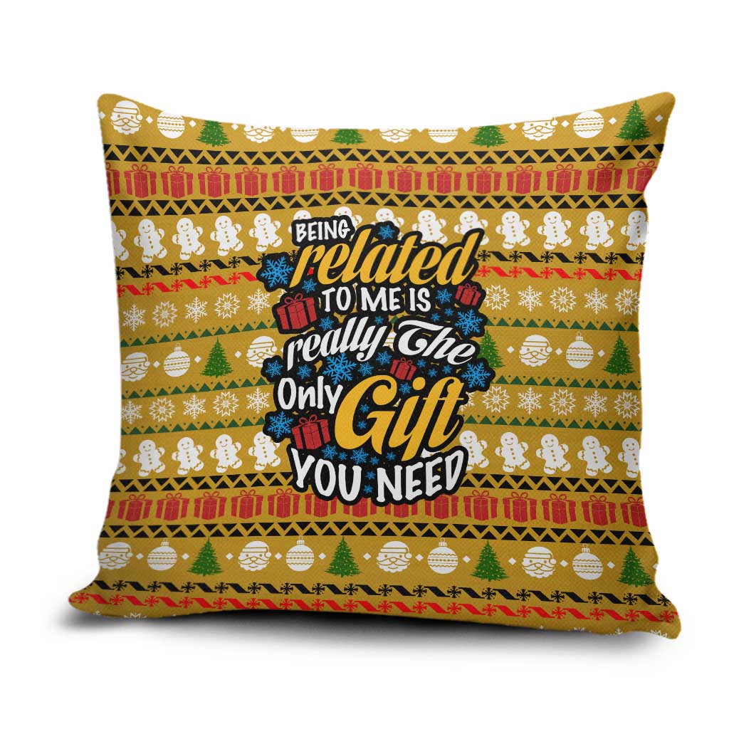 The Only Gift You Need Christmas Pillow Cover Xmas Holiday Patterns - Wonder Print Shop