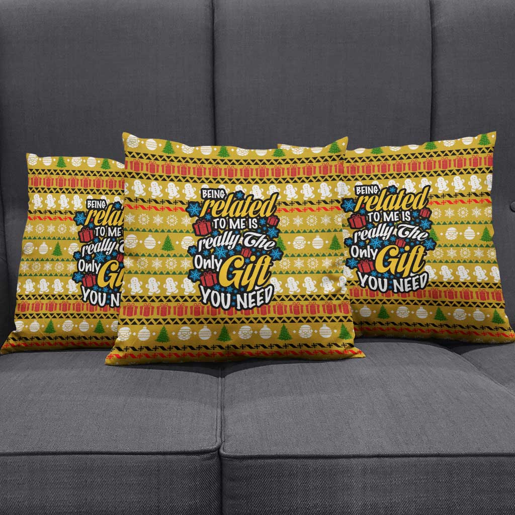 The Only Gift You Need Christmas Pillow Cover Xmas Holiday Patterns - Wonder Print Shop