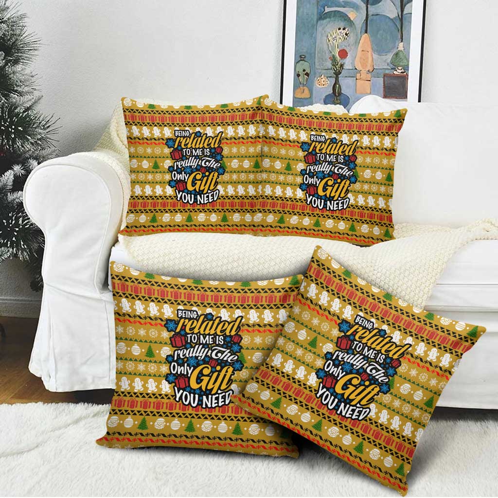 The Only Gift You Need Christmas Pillow Cover Xmas Holiday Patterns - Wonder Print Shop