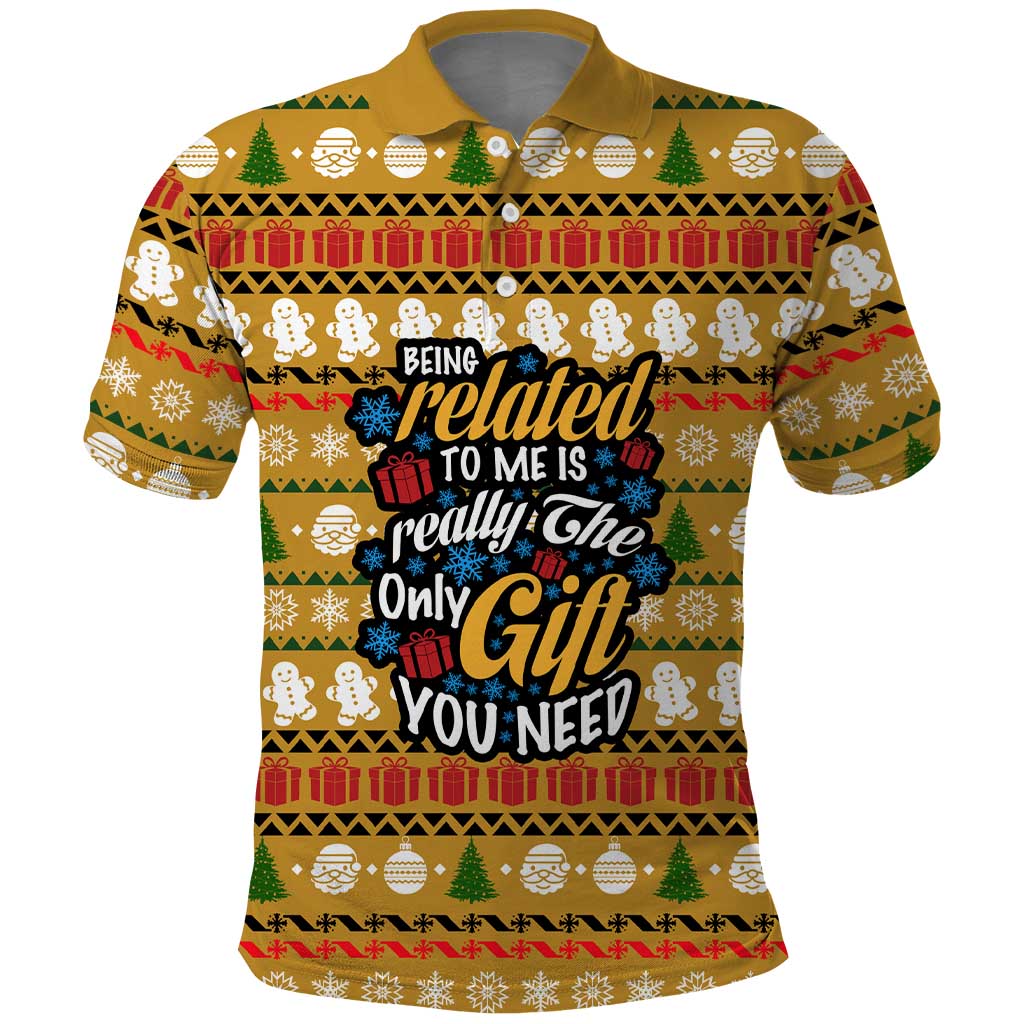 The Only Gift You Need Christmas Polo Shirt Xmas Holiday Patterns - Wonder Print Shop