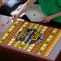 The Only Gift You Need Christmas Puzzle Xmas Holiday Patterns - Wonder Print Shop