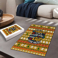 The Only Gift You Need Christmas Puzzle Xmas Holiday Patterns - Wonder Print Shop
