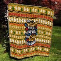 The Only Gift You Need Christmas Quilt Xmas Holiday Patterns - Wonder Print Shop
