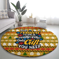 The Only Gift You Need Christmas Round Carpet Xmas Holiday Patterns - Wonder Print Shop