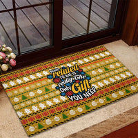 The Only Gift You Need Christmas Rubber Doormat Xmas Holiday Patterns - Wonder Print Shop