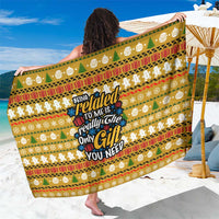 The Only Gift You Need Christmas Sarong Xmas Holiday Patterns - Wonder Print Shop