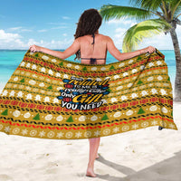 The Only Gift You Need Christmas Sarong Xmas Holiday Patterns - Wonder Print Shop