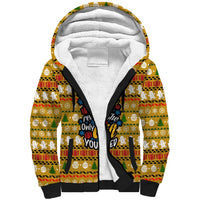 The Only Gift You Need Christmas Sherpa Hoodie Xmas Holiday Patterns - Wonder Print Shop