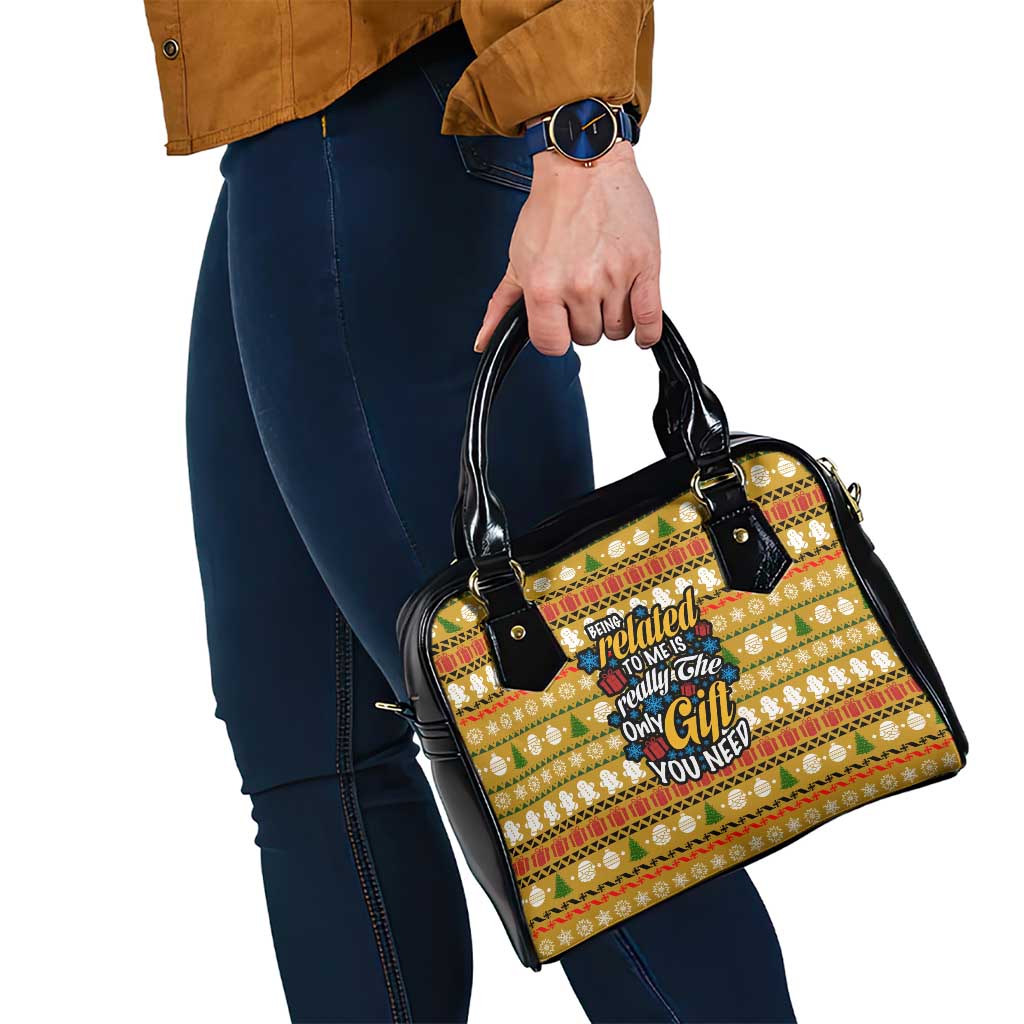 The Only Gift You Need Christmas Shoulder Handbag Xmas Holiday Patterns - Wonder Print Shop