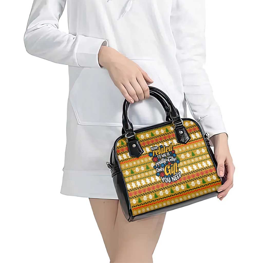 The Only Gift You Need Christmas Shoulder Handbag Xmas Holiday Patterns - Wonder Print Shop