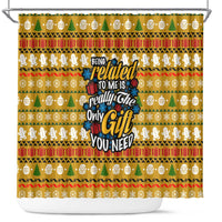 The Only Gift You Need Christmas Shower Curtain Xmas Holiday Patterns - Wonder Print Shop