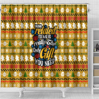 The Only Gift You Need Christmas Shower Curtain Xmas Holiday Patterns - Wonder Print Shop
