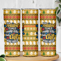 The Only Gift You Need Christmas Skinny Tumbler Xmas Holiday Patterns - Wonder Print Shop