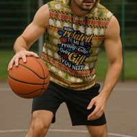 The Only Gift You Need Christmas Sleeveless Hoodie Xmas Holiday Patterns - Wonder Print Shop