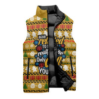 The Only Gift You Need Christmas Sleeveless Puffer Jacket Xmas Holiday Patterns - Wonder Print Shop