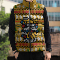 The Only Gift You Need Christmas Sleeveless Puffer Jacket Xmas Holiday Patterns - Wonder Print Shop