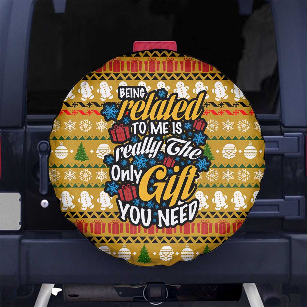 The Only Gift You Need Christmas Spare Tire Cover Xmas Holiday Patterns - undefined